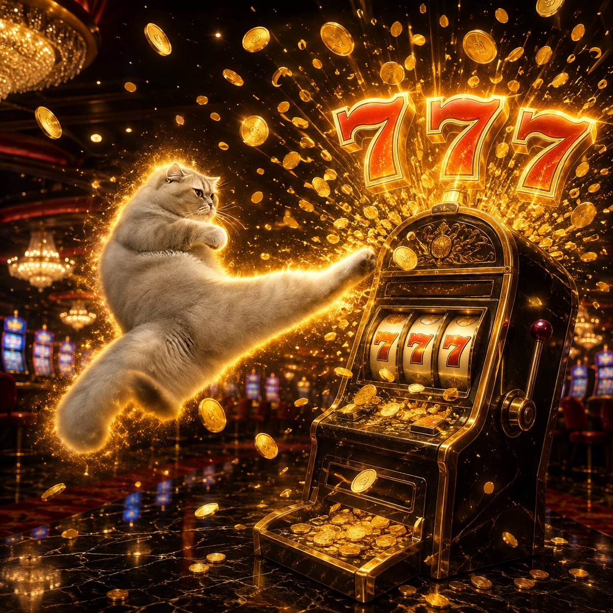 KAT kicking a winning slot machine